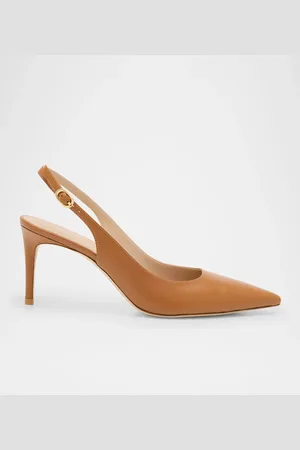 Stuart Weitzman Stuart Leather Slingback Pumps