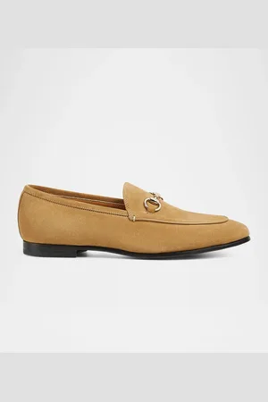 Gucci Jordaan Horsebit Suede Loafers