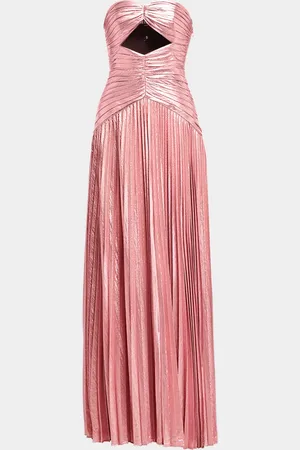 Retrofete Mallory Strapless Metallic Maxi Dress