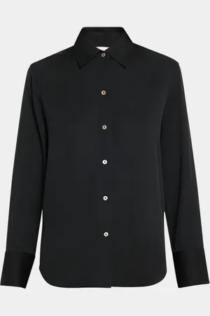 Vince Classic Button-Front Blouse