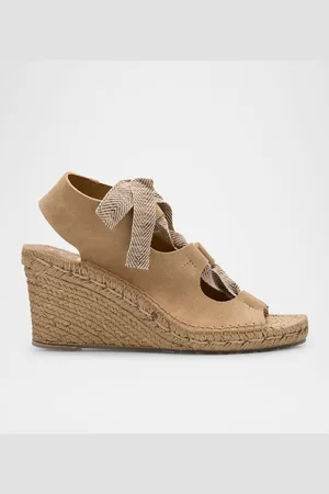 Pedro Garcia Otelia Lace-Up Suede Espadrille Sandals