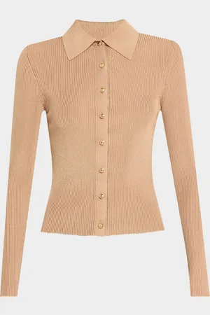 ALICE+OLIVIA Nealie Ribbed Polo