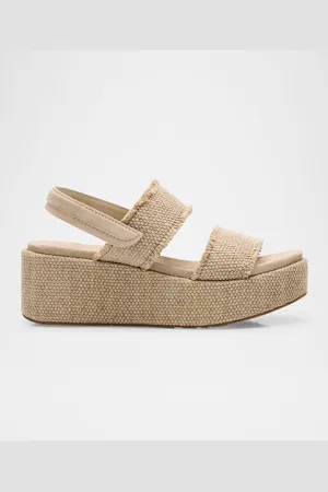 Pedro Garcia Natty Linen Flatform Sandals