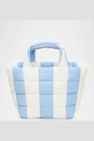 VeeCollective Porter Small Marshmallow Stripe Tote Bag