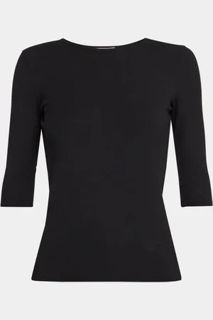 Vince Elbow-Sleeve Crewneck Tee