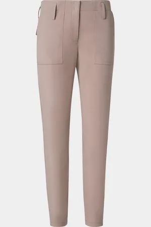 AKRIS Franco Bi-Stretch Cotton Gabardine Slim-Leg Ankle Pants
