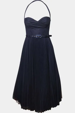 Hutch Rumor Sweetheart Pleated Tulle Midi Dress