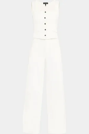 RAG&BONE Marianna Wide-Leg Ponte Jumpsuit