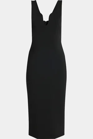 Giorgio Armani Stretch Jersey Body-Con Midi Dress