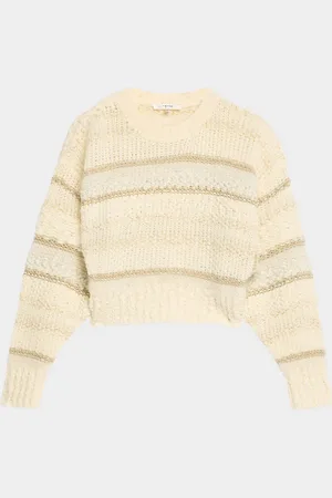 Frame Textured Stripe Sweater