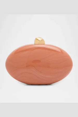 Cult Gaia Eviana Glossy Acrylic Clutch Bag