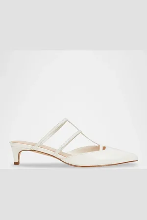 MARC FISHER Leathe T-Strap Mule Pumps