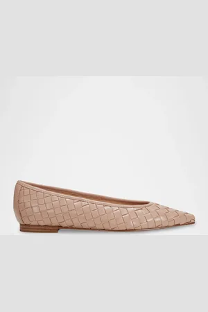 MARC FISHER Woven Leather Ballerina Flats