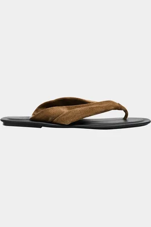 Brunello Cucinelli Suede Thong Sandals