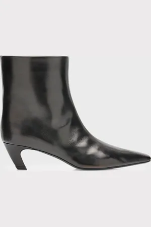 Khaite Arizona Leather Ankle Booties