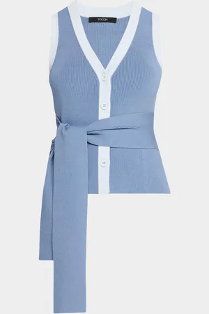 Toccin Collins Sleeveless Button-Front Top