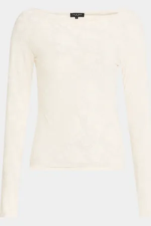 RAG&BONE Angel Long-Sleeve Lace Top