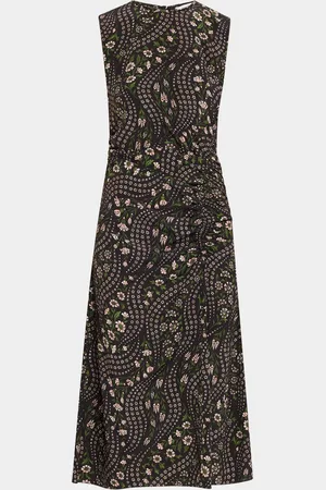 VERONICA BEARD Viviana Floral Silk Midi Dress