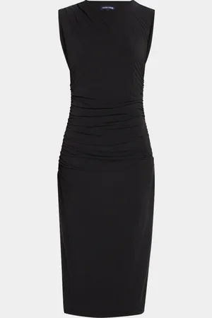 VERONICA BEARD Baxter Ruched Midi Dress