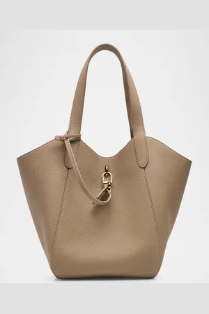 Giorgio Armani Gem Medium Grain Leather Tote Bag
