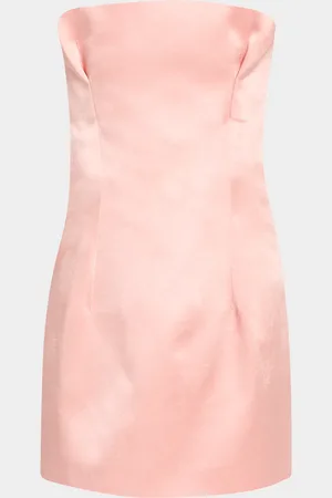 Serafini Strapless Pleats Mini Dress
