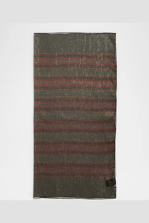 Saint Laurent Gipsy Stripes Silk Scarf