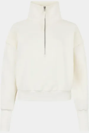 Moose Knuckles Mixed-Media Half-Zip Sweatshirt