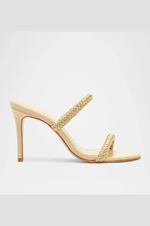 Schutz Taliah Woven Leather Dual-Band Sandals