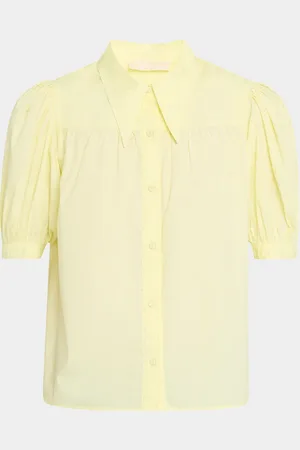 ULLA JOHNSON Freja Puff-Sleeve Top