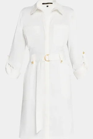 Kobi Halperin Caryss Belted A-Line Shirtdress