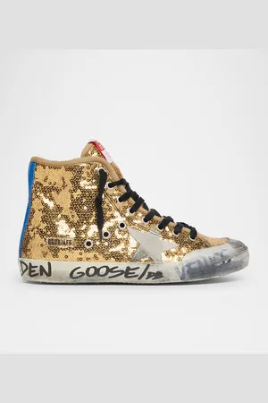 Golden Goose Francy Sequin High-Top Sneakers