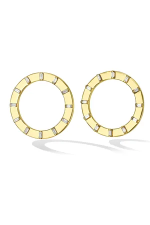 Cadar 18k Diamond Sole Unity Stud Earrings