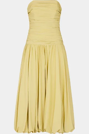 Nicholas Despina Strapless Ruched Bubble Midi Dress