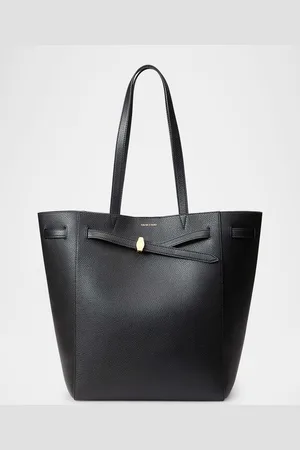 VERONICA BEARD Dash Belt North-South Leather Tote Bag