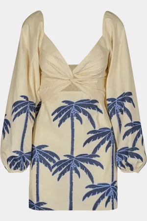 JOHANNA ORTIZ The Power of the Sea Embroidered Mini Dress