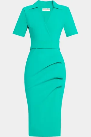 CHIARA BONI Ittig Ruffle Bodycon Midi Dress
