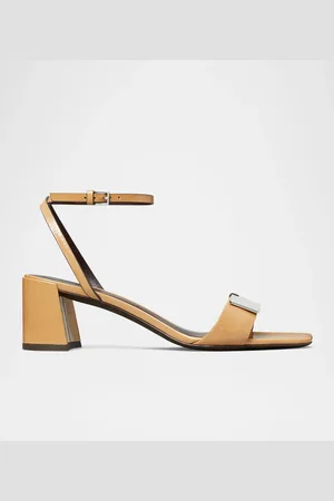 Tory Burch Gigi Leather Bar Ankle-Strap Sandals