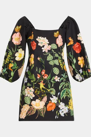 Cara Cara Montauk Puff-Sleeve Cotton Poplin Mini Dress