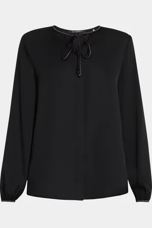 Kobi Halperin Eliza Chain-Trim Silk Blouse
