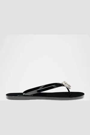 Mach & Mach Double Heart Rubber Thong Sandals