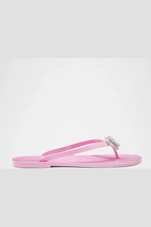 Mach & Mach Double Heart Rubber Thong Sandals
