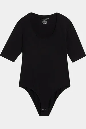 Majestic Soft Touch Scoop-Neck Bodysuit