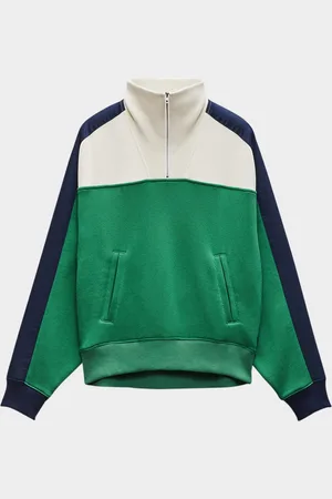 RAG&BONE Vintage Color Block Half-Zip Jacket