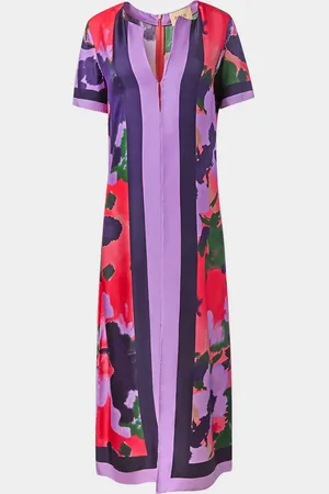 FIGUE Bessie Short-Sleeve Slit Midi Dress