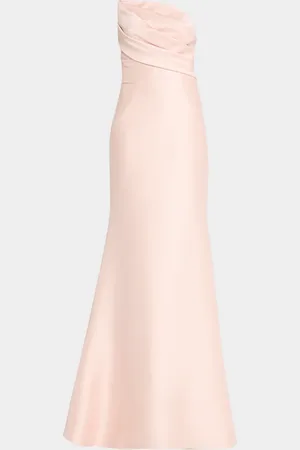 JOVANI Strapless Asymmetric Trumpet Gown