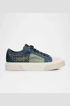 Marc Jacobs The Patchwork Denim Low-Top Sneakers