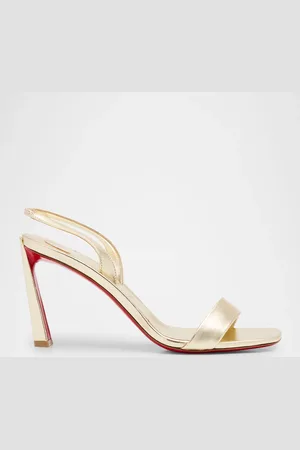 Christian Louboutin Condora Metallic Red Sole Slingback Sandals