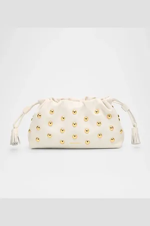 VERONICA BEARD Stash Small Studded Leather Clutch Bag