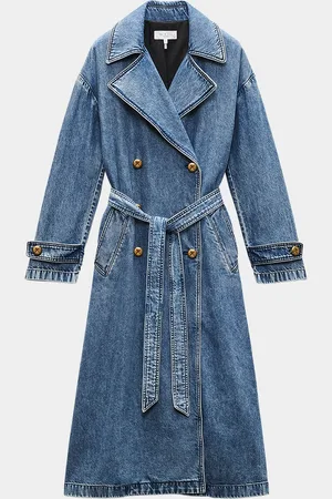 RAG&BONE Featherweight Alora Denim Trench Coat
