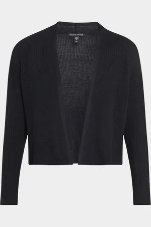 Eileen Fisher Ribbed Organic Linen-Cotton Cardigan